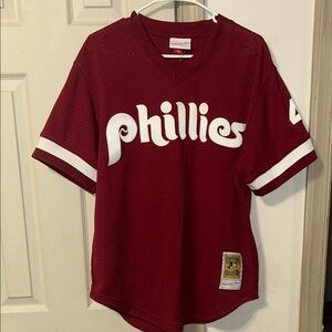 Mitchell & Ness Phillies Jersey - Maroon